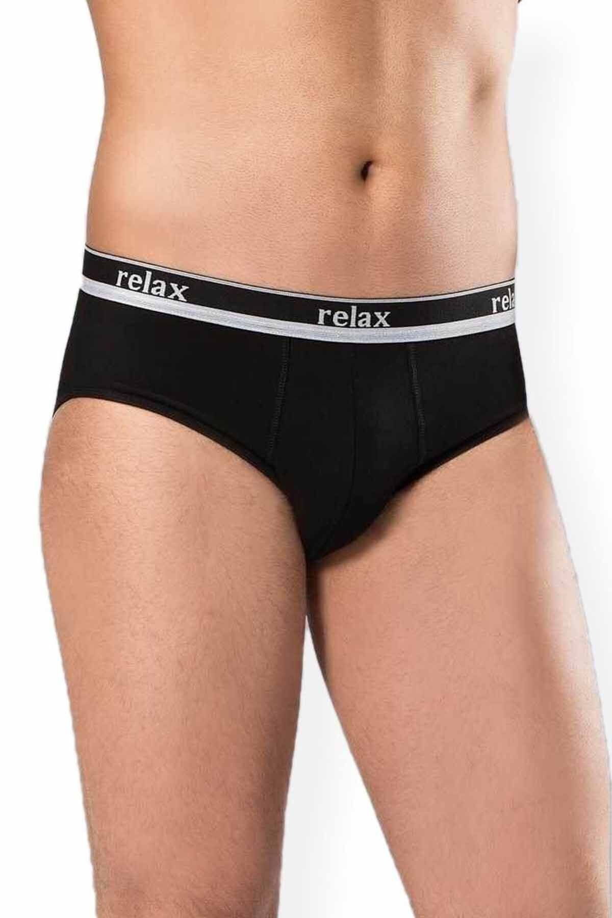 Angoravi Erkek Pamuklu Likralı Slip Relax Külot Siyah - 1269A