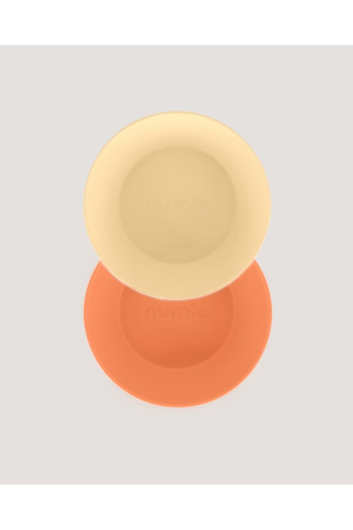 let's be child Yuvarlak Bebek Mama Tabağı 2'li Set Peach - Vanillia fotoğrafı 4 (önizleme)