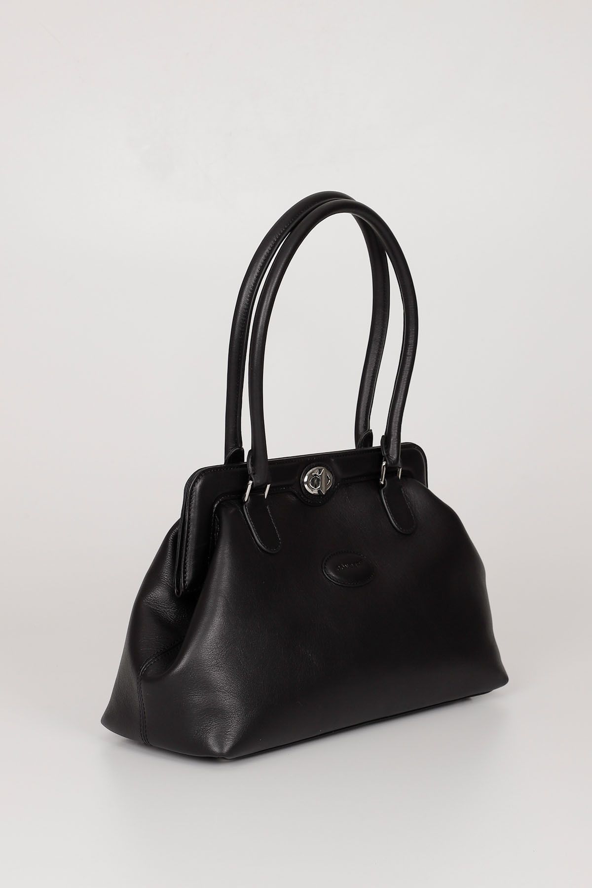 GÖNDERİ(R)-BLACK Gön Platinum Genuine Leather Large Size Women's Shoulder and Hand Bag B8397 3