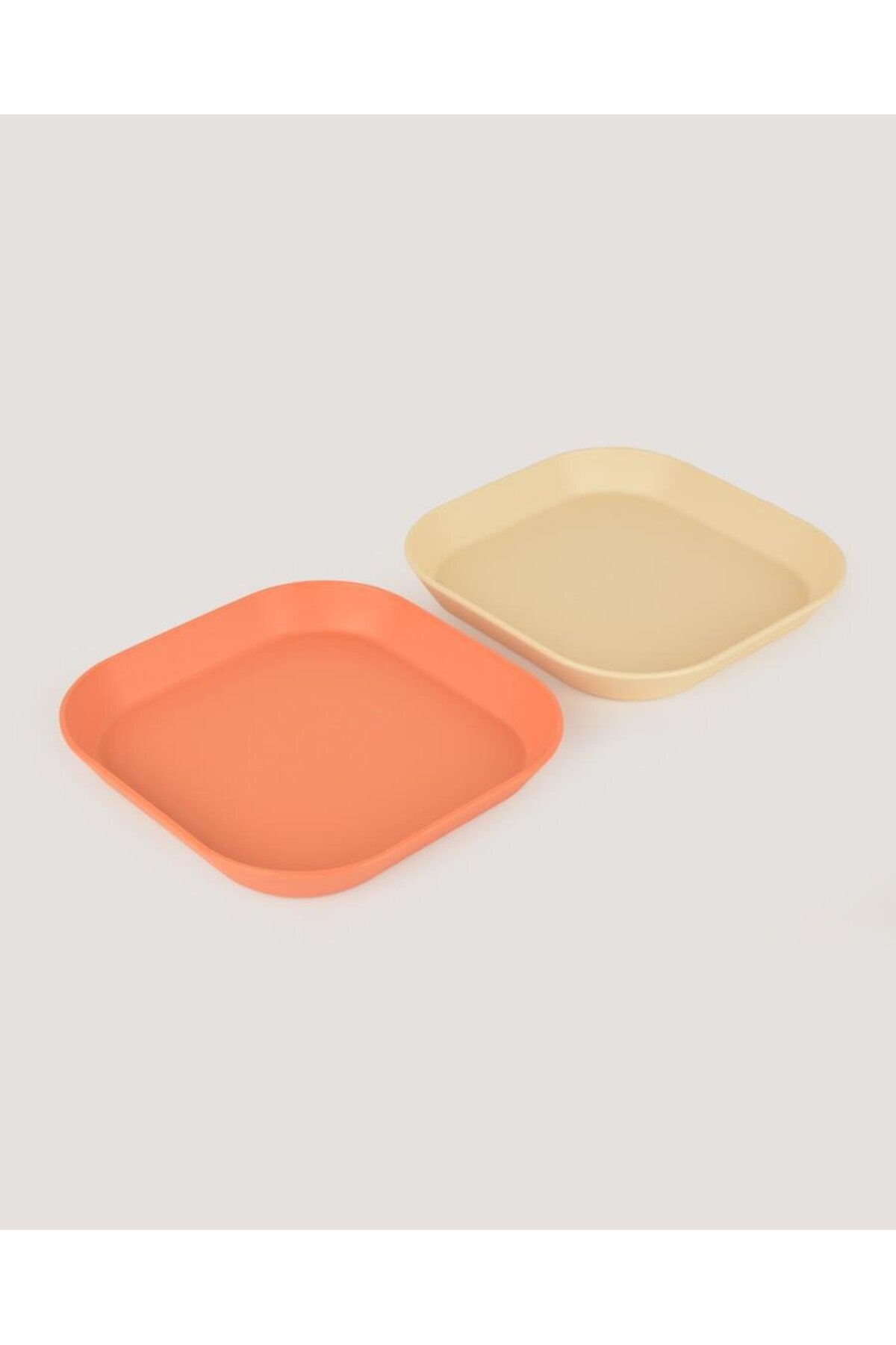 lets be child-Let's Be Child 2-Piece Square Plate Peach-Vanillia 3