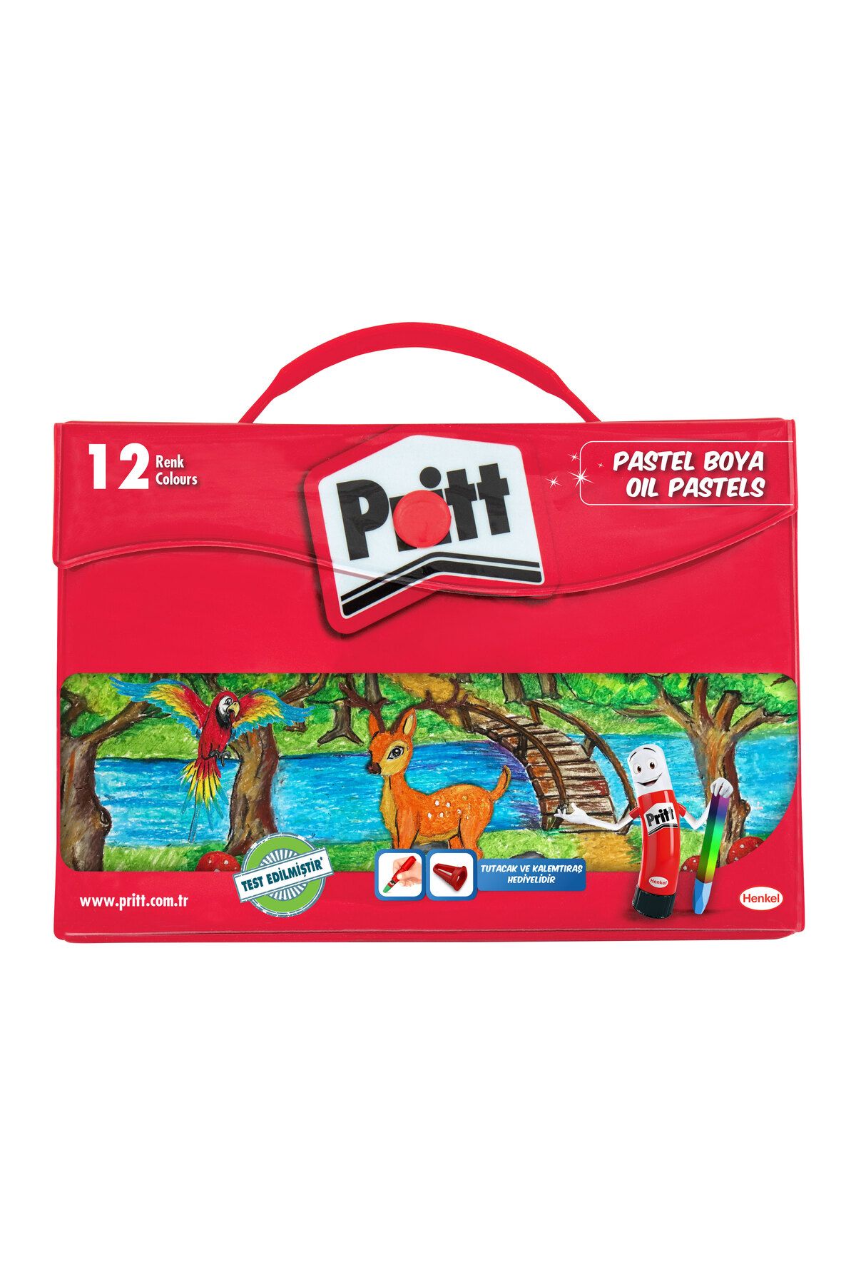 Pritt Pastel Boya Çantalı 12'li