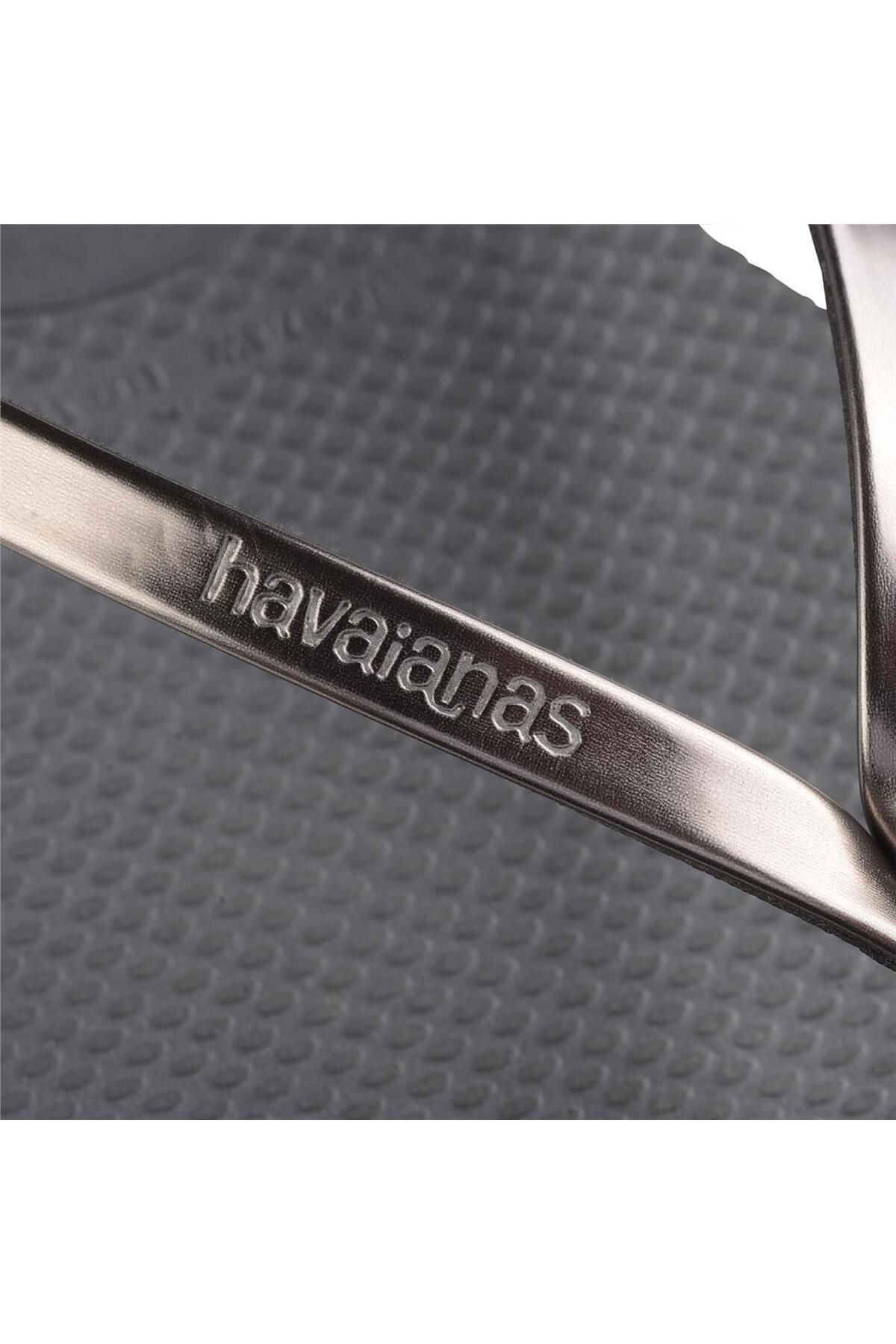 دمپایی خاکستری زنانه انگشت شما استیل فلزی Havaianas