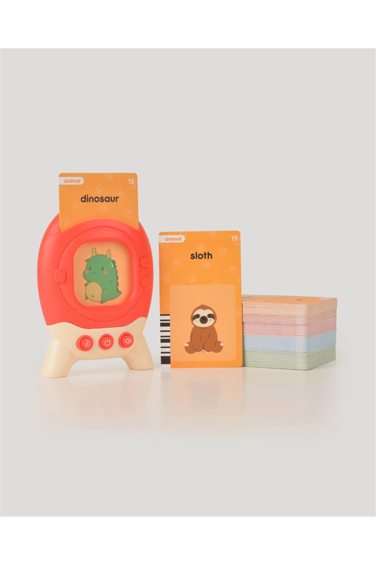 let's be child Öğretici İngilizce Konuşan Flash Kartlar Kırmızı fotoğrafı 3 (önizleme)