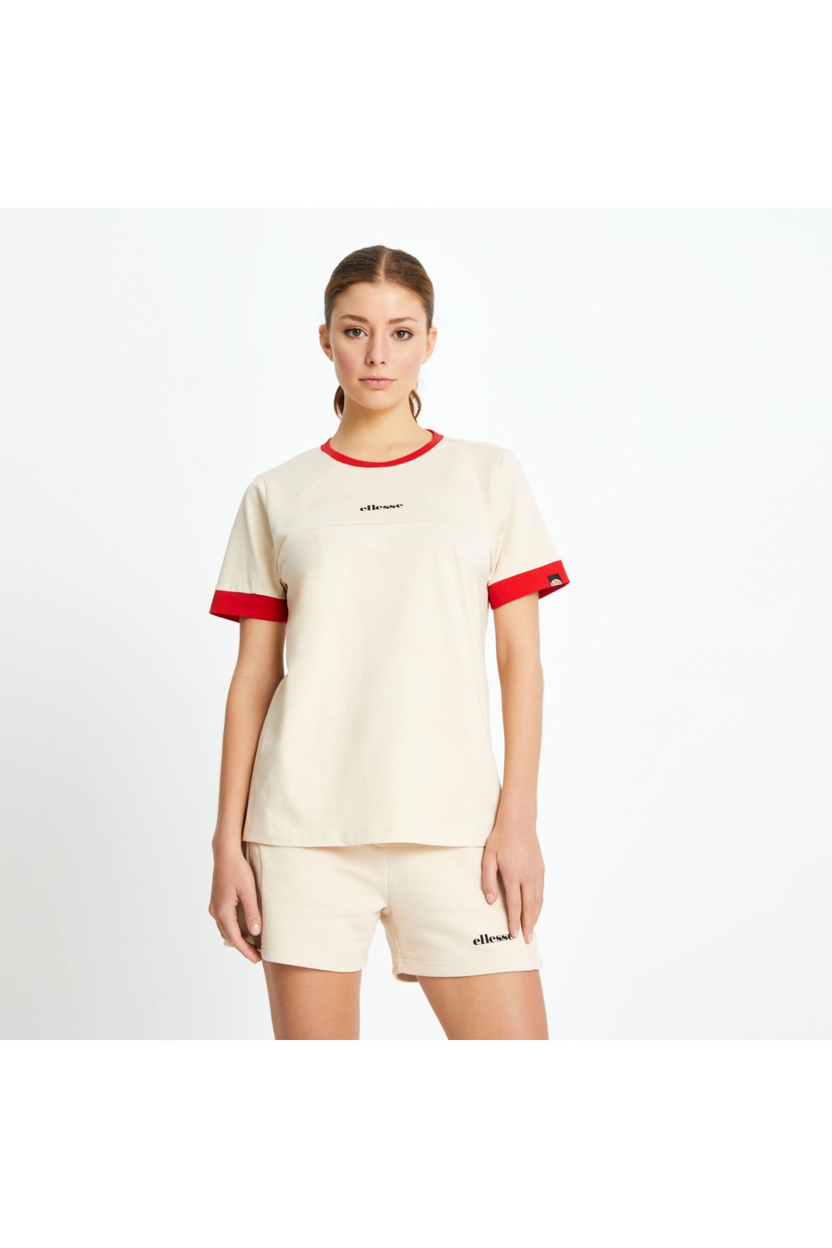 Ellesse-Beige Women's T-Shirt Ef145-Beige 4