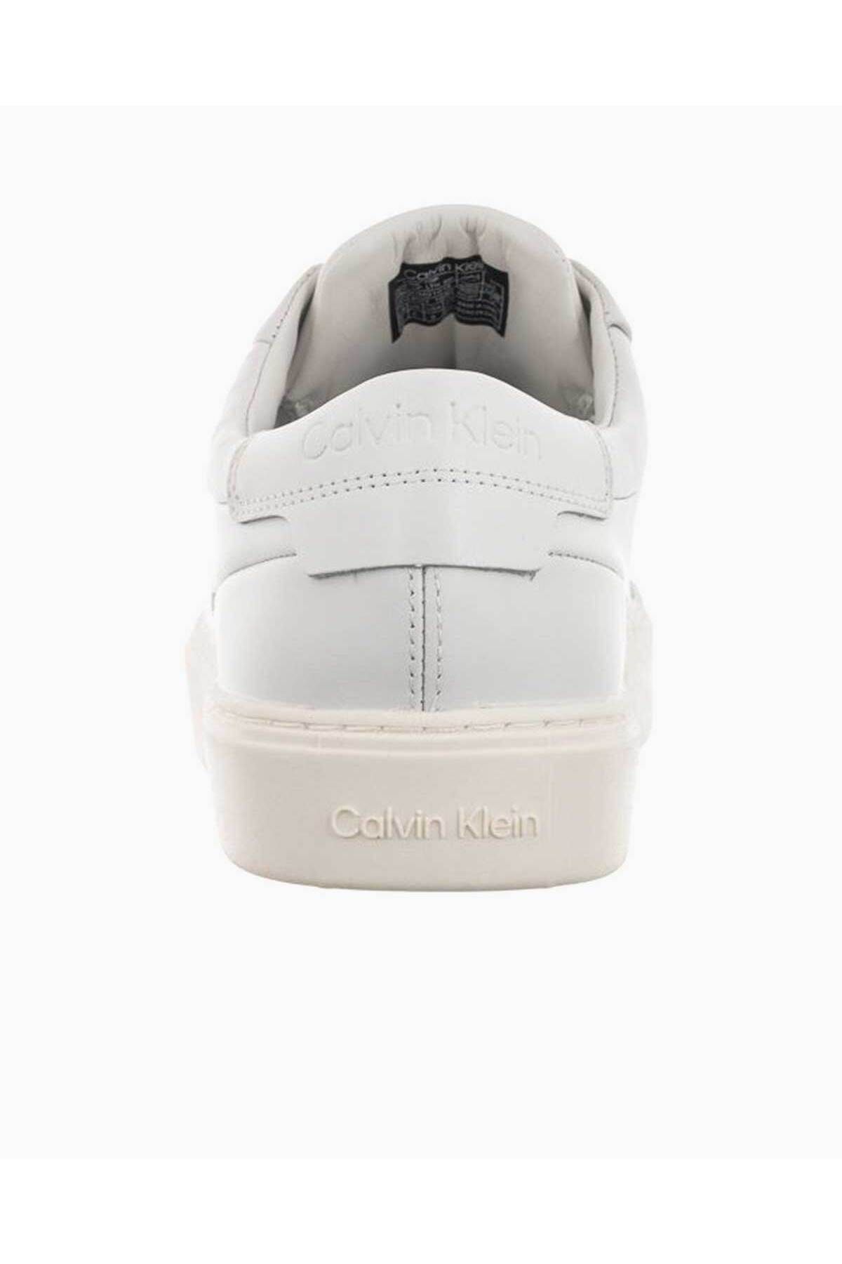 اسنیکر سفید مردانه کفش ورزشی پایین توری بالا Calvin Klein