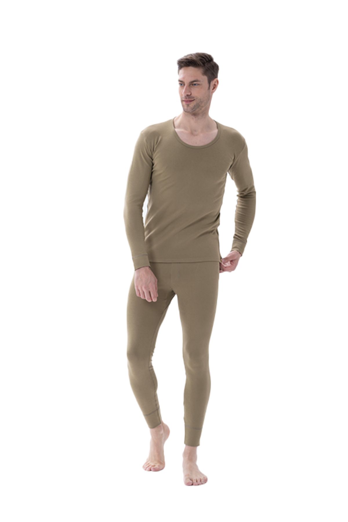 Jiber-Men's Thermal Underwear Bottom Khaki 161 2