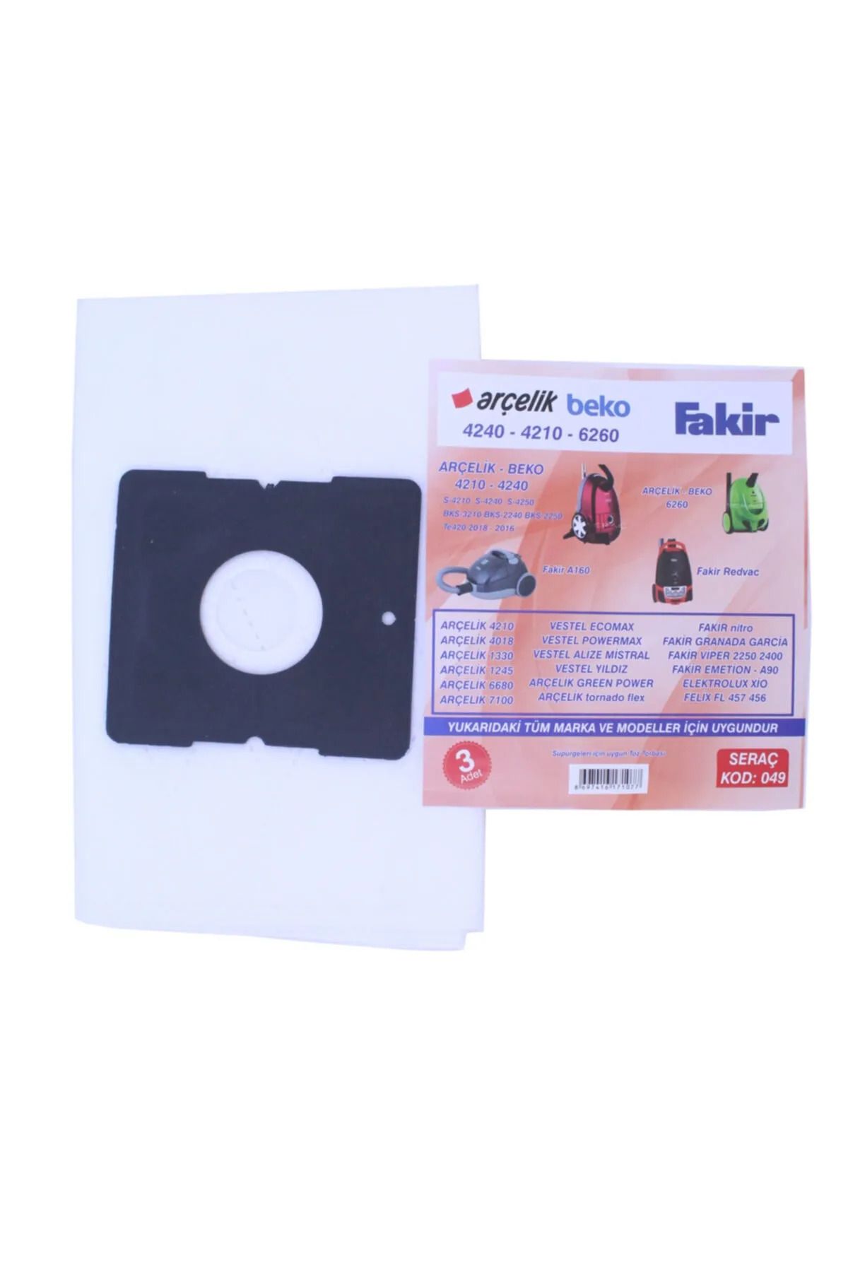 BirdoluSepet Elektrikli Süpürge Torbası 4240-6260 3 lü Royaleks-68790