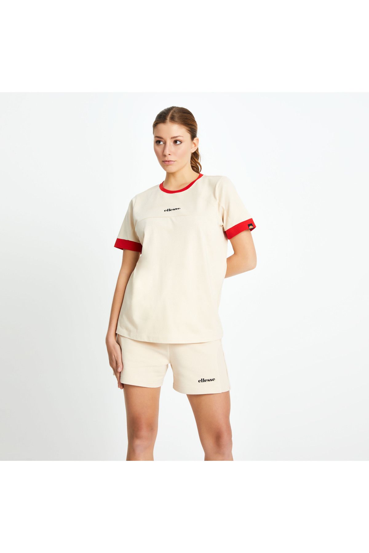 Ellesse-Beige Women's T-Shirt Ef145-Beige 6