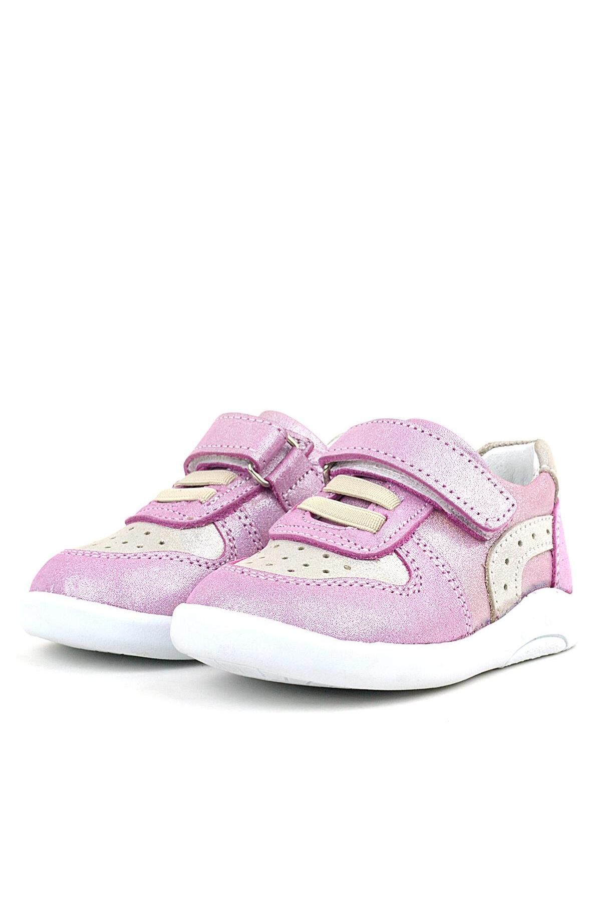 Rakerplus-Genuine Leather Anatomical Pink Glitter Baby Sports Shoes 4