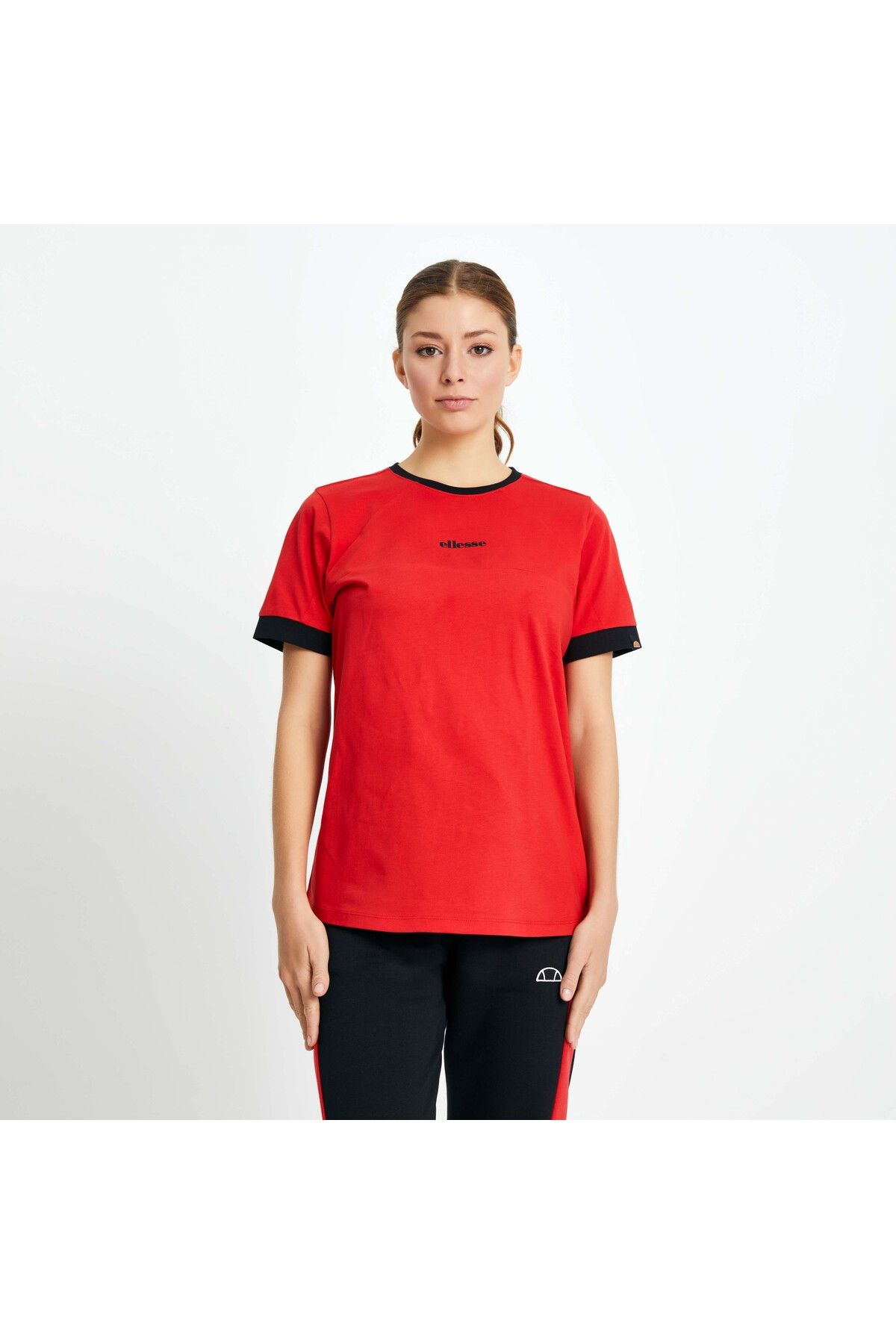 Ellesse-Women's Red T-Shirt Ef145-Red 6