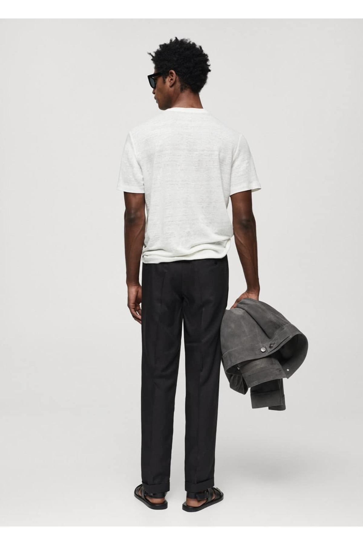 MANGO Man-Tricou slim fit 100% in 4
