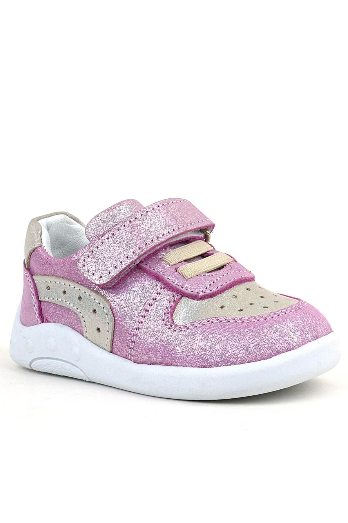 Rakerplus-Genuine Leather Anatomical Pink Glitter Baby Sports Shoes 2