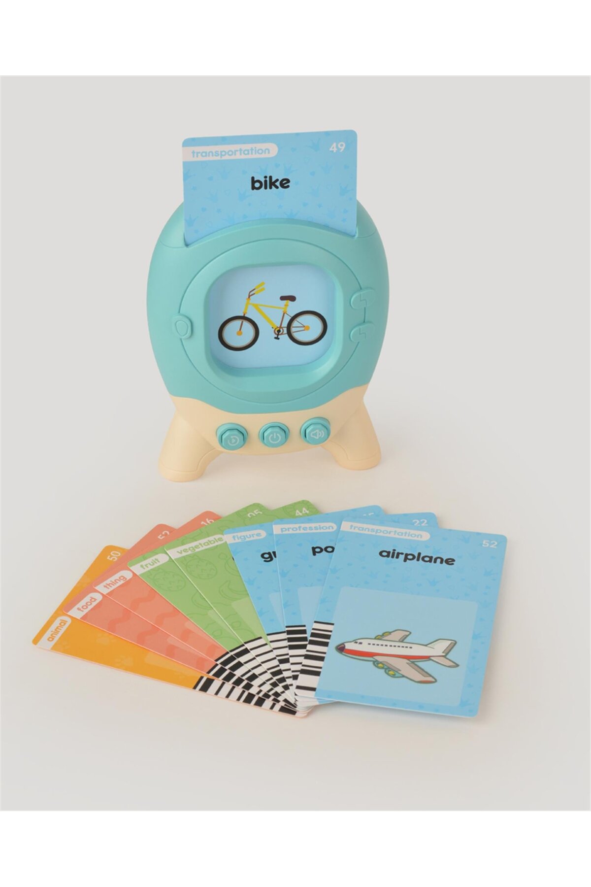 let's be child Öğretici Ingilizce Konuşan Flash Kartlar Mavi fotoğrafı 2 (önizleme)