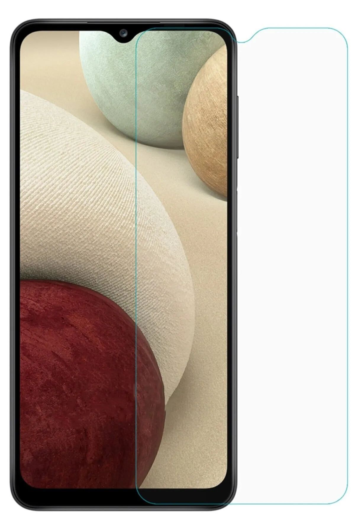 MR RZN STORE Galaxy A02 Uyumlu Premium Ekran Koruyucu 9h Sert Temperli Kırılmaz Cam Koruma Şeffaf