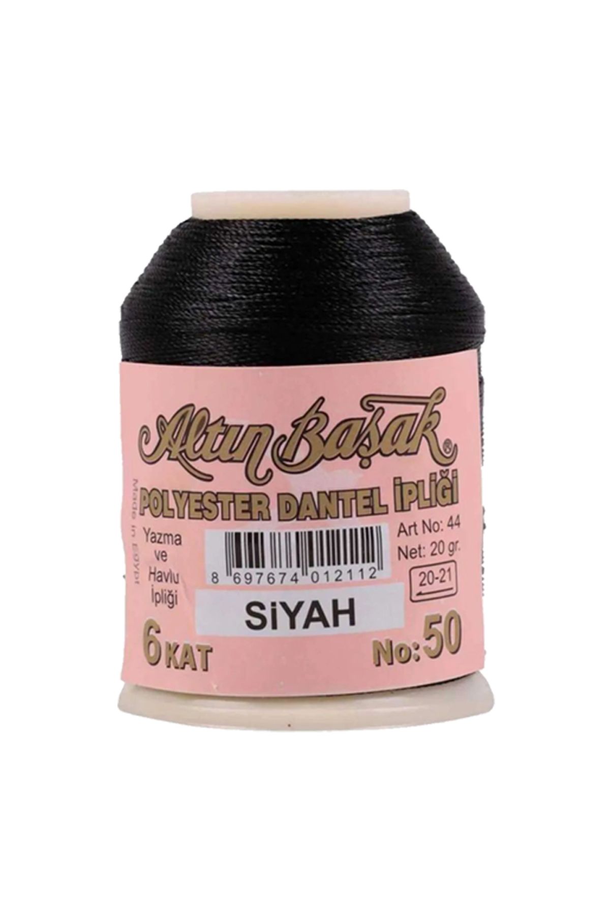 BirdoluSepet Altınbaşak Oya ve Dantel İpi 20 gr - Royaleks - No: SİYAH