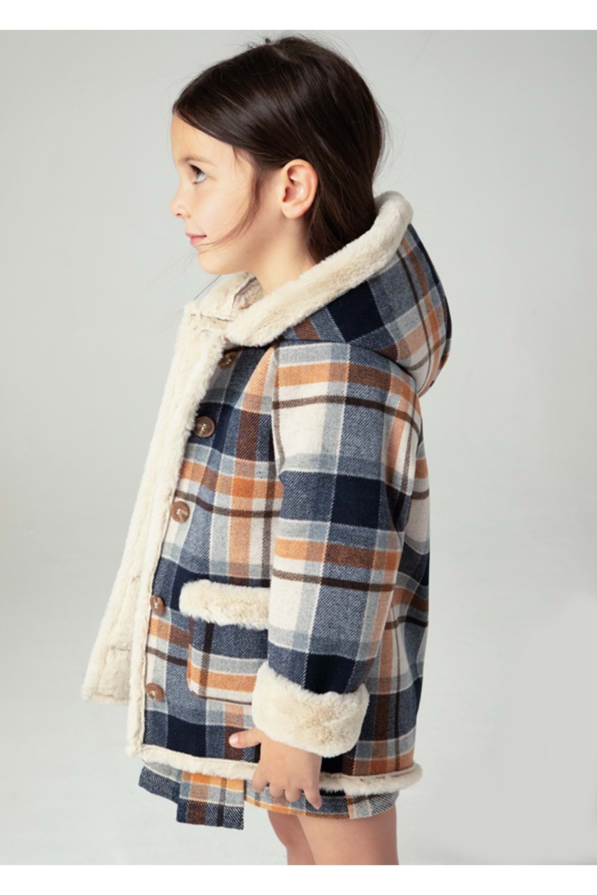 Mayoral Kız Çocuk Kaban KREM fotoğrafı 4 (önizleme)