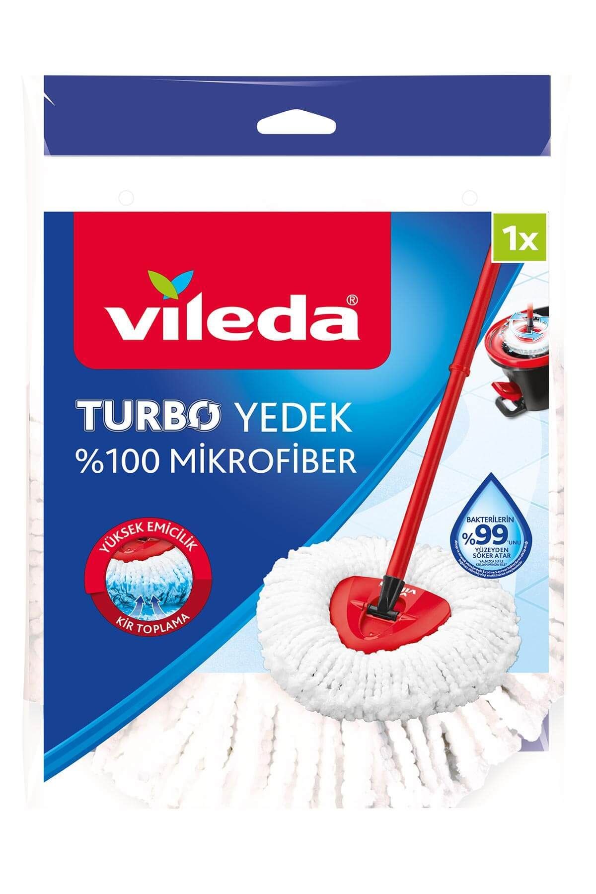 Vileda Turbo Classic Üçgen Mikrofiber Yedek Paspas