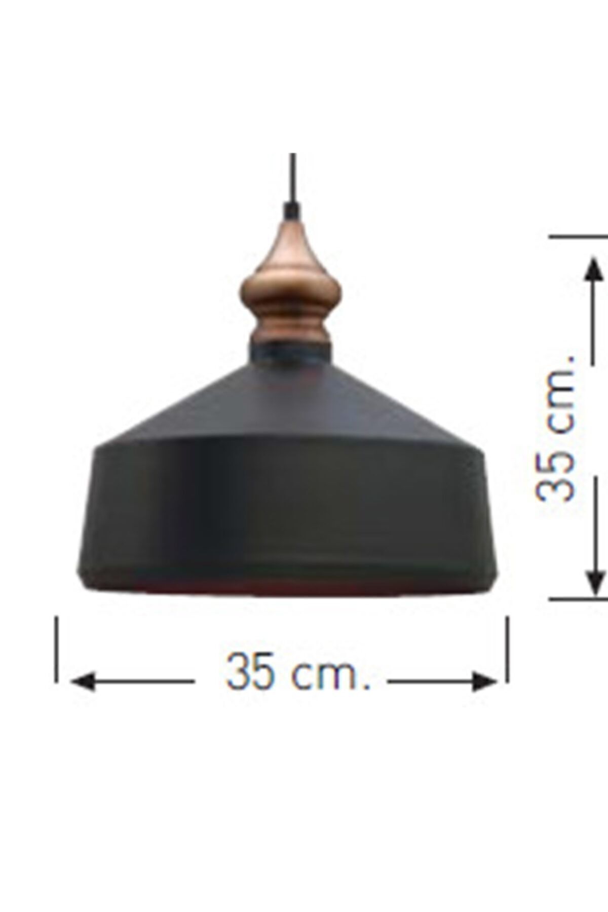Bamyum-Black Cornered Single Chandelier - Living Room, Kitchen, Patisserie, Restaurant, Hotel Models 3