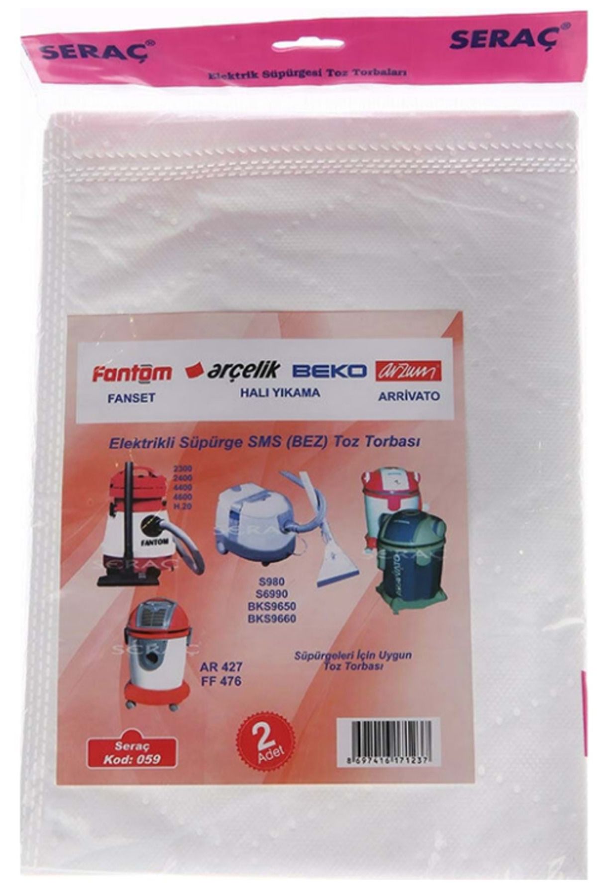 BirdoluSepet Elektrikli Süpürge Toz Torbası Fantom 3 lü Royaleks-68789
