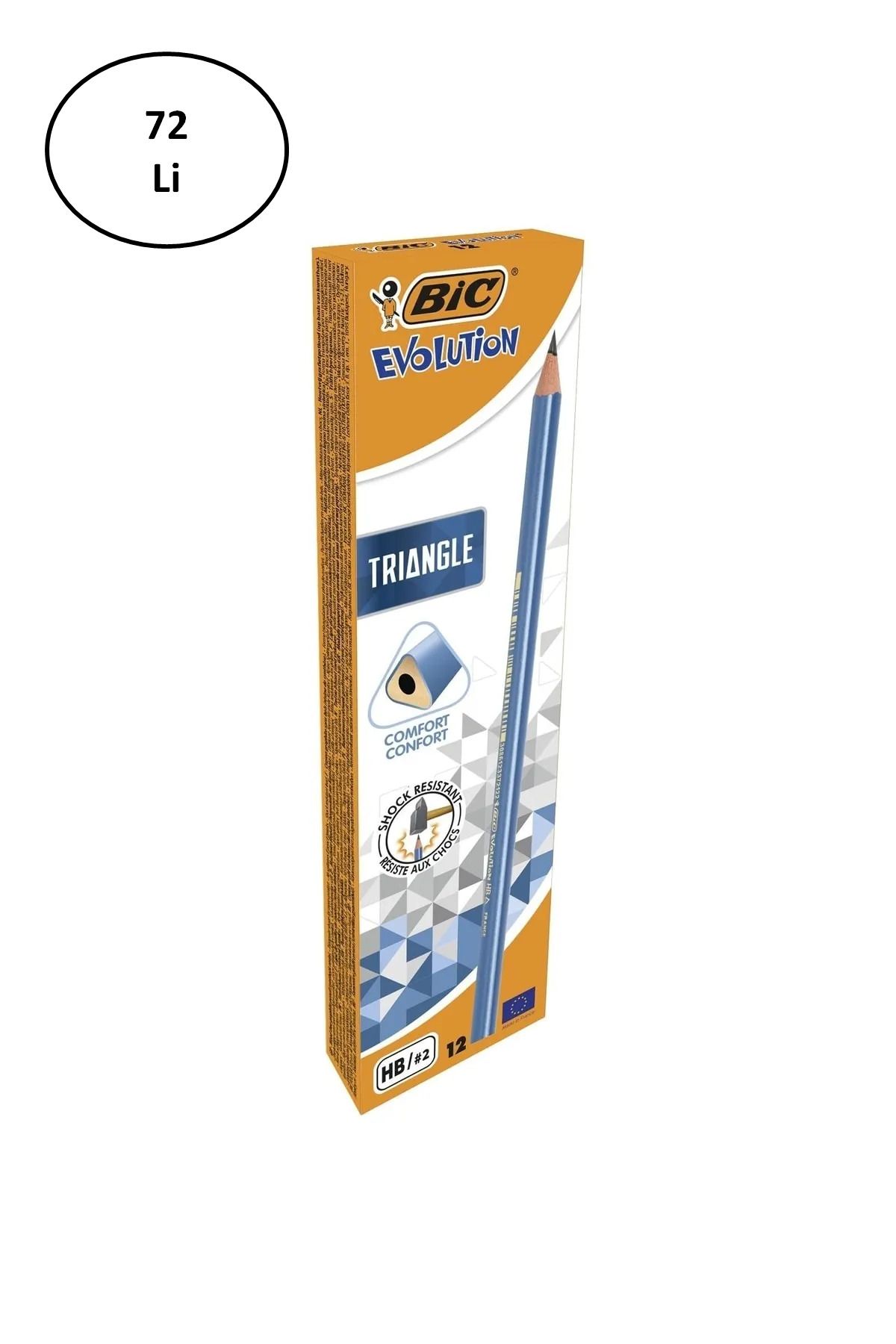 Take and Happy Bic Evolution Üçgen Hb Kurşun Kalem 72'Li