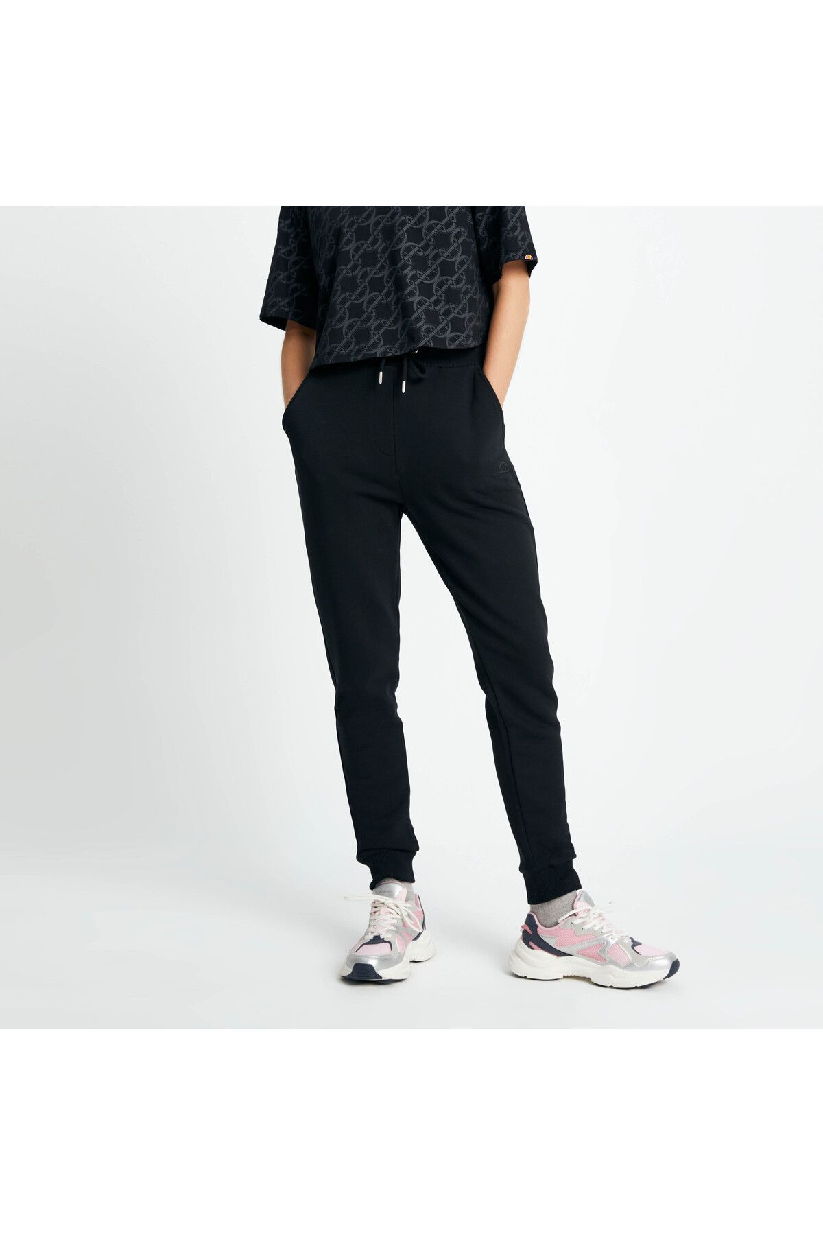Ellesse-Women's Black Sweatpants EF105 - EF105-black 4