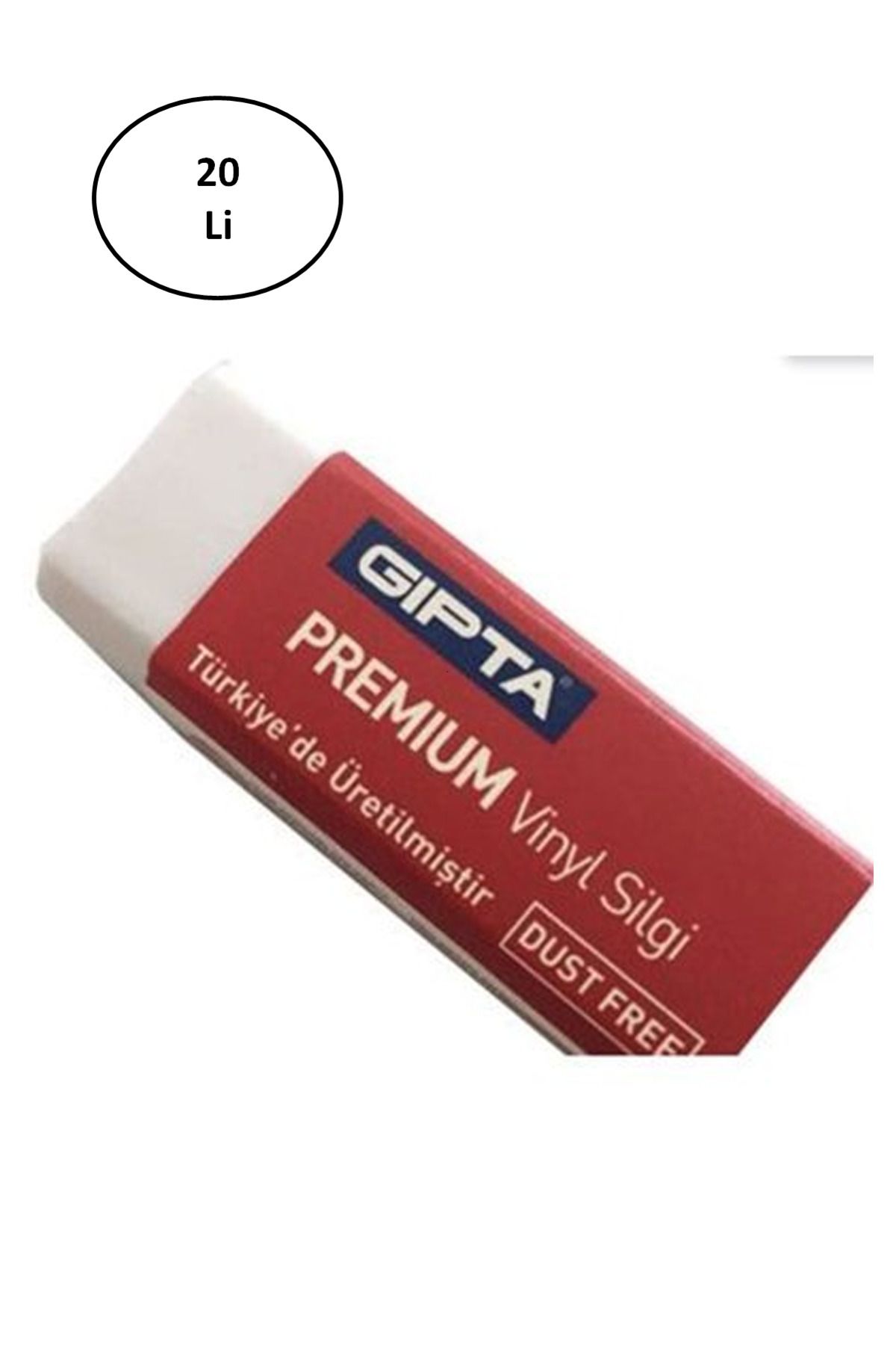 Angoravi Gıpta Silgi - 20 Li Vınyl Dust Free Beyaz