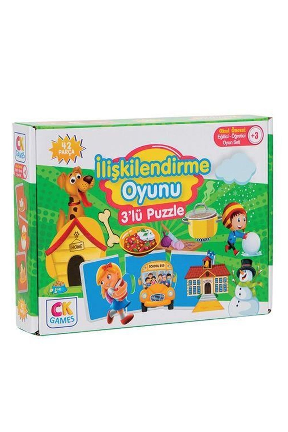 EMAS Eğitici Oyun İlişkilendirme Oyunu 42 Parça Puzzle