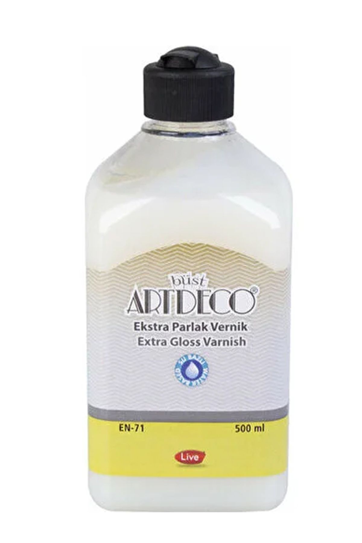 Angoravi Artdeco Vernik Parlak 500ML Su Bazlı Ekstra