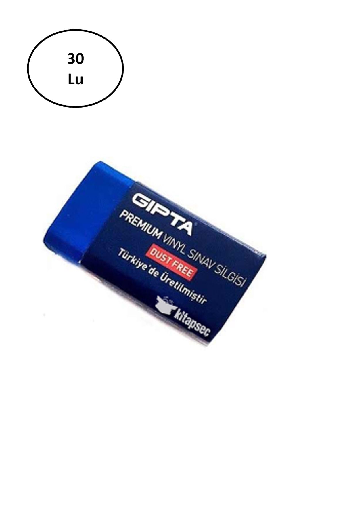 Angoravi Gıpta Premium Sınav Silgisi Dust Free Mavi 30'lu