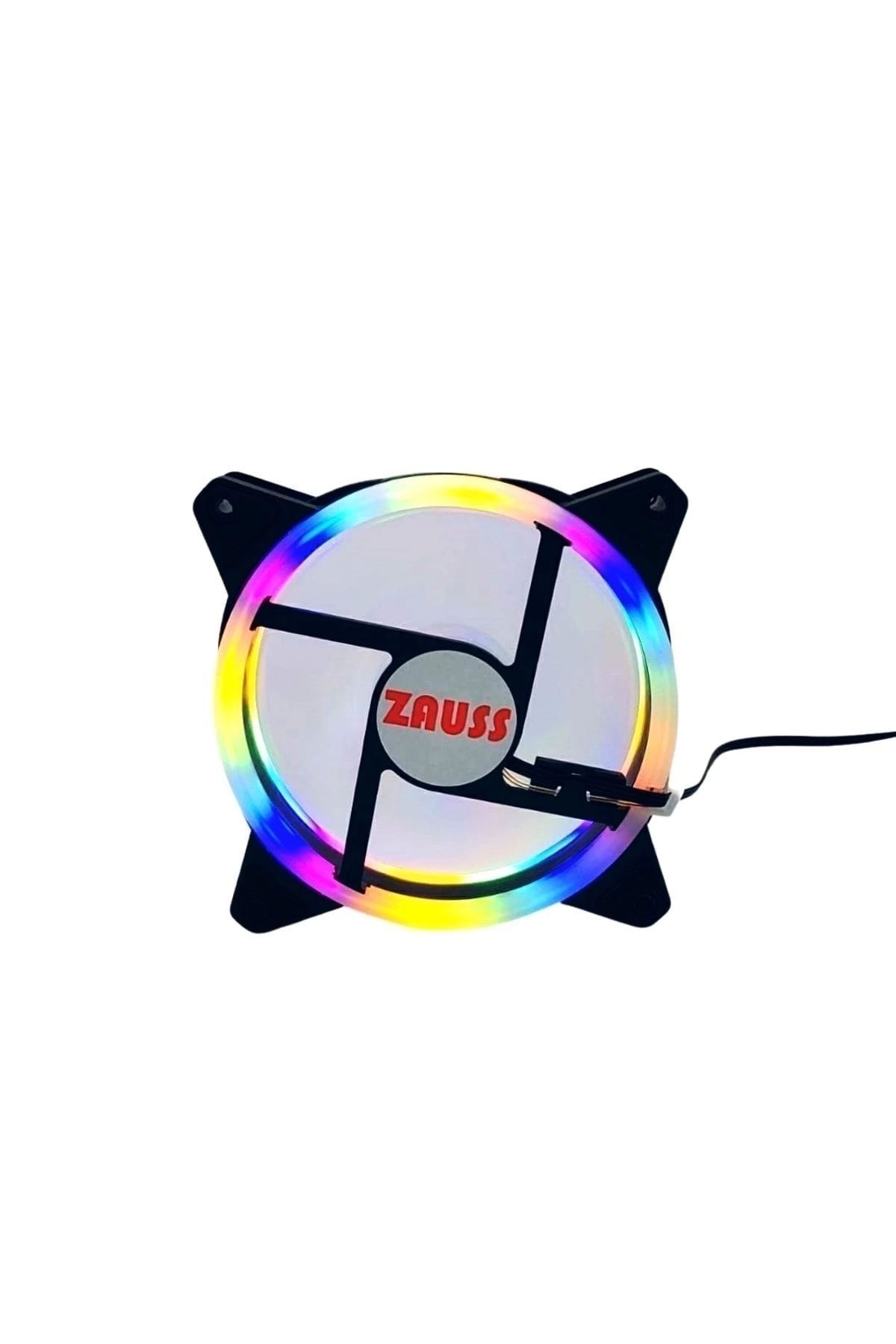 ZAUSS 120mm Rainbow Rgb Kasa Fanı 12 cm Renkli Gökkuşağı Fanı