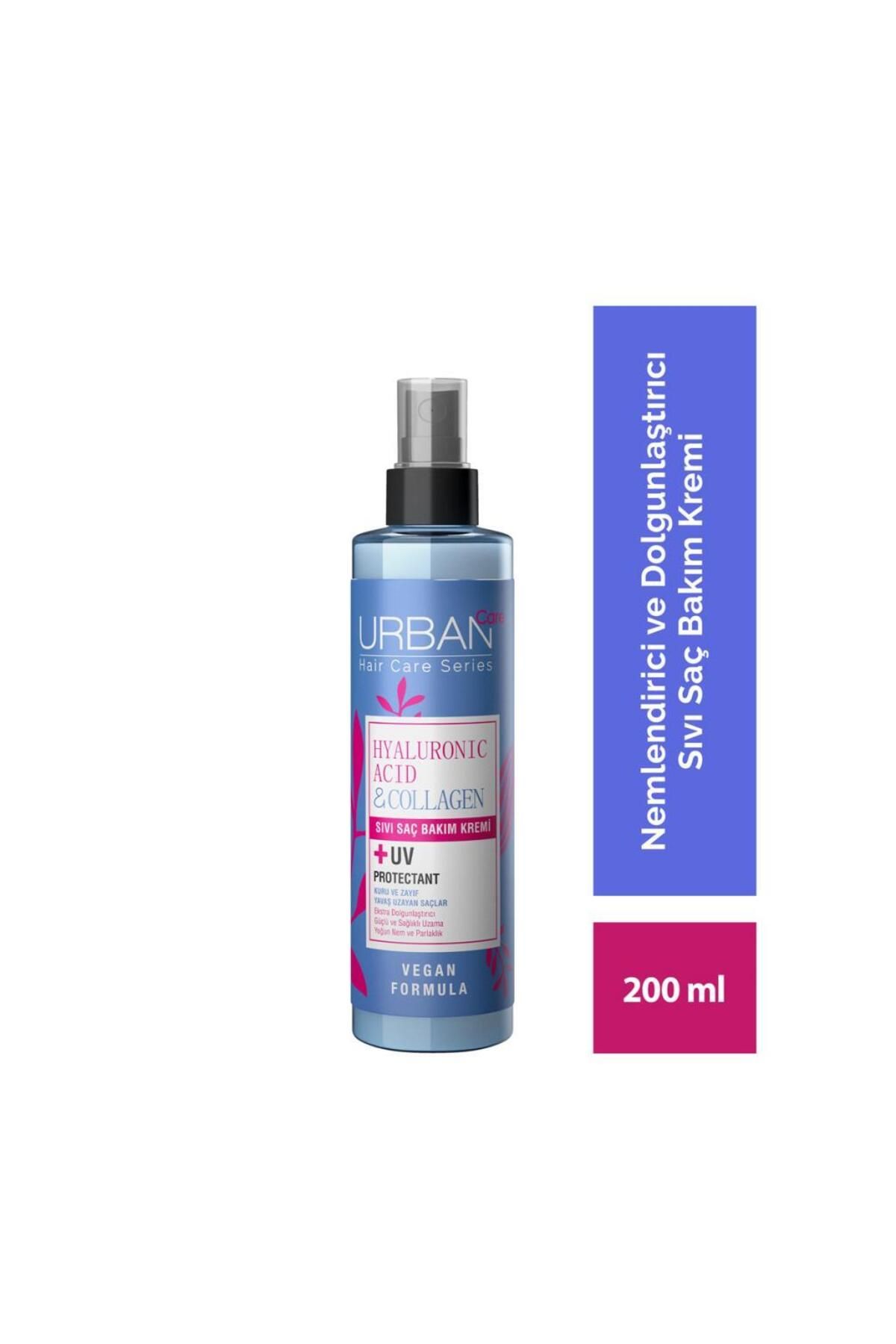 Urban Care Hyaluronik Asit&kolajen Kuru Ve Cansız Saçlara Özel Sıvı Saç Bakım Kremi-vegan-200 ml