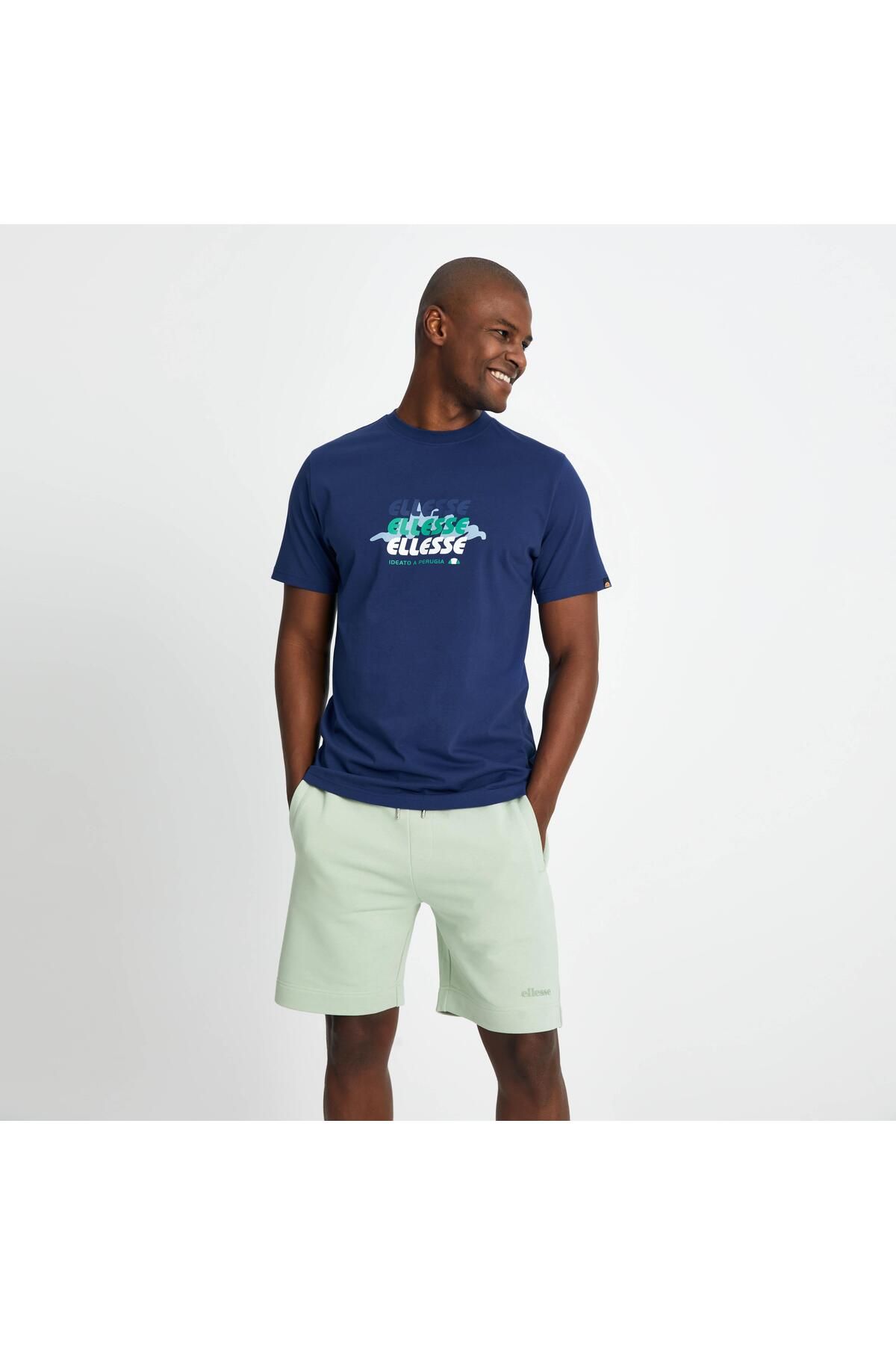 Ellesse-Men's Navy Blue T-Shirt Em184-Navy 3