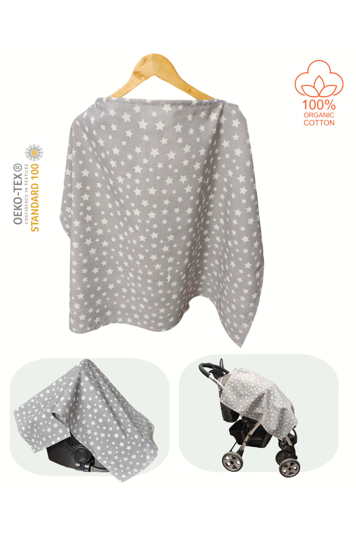 BeybiNest Emzirme Önlüğü  ve Emzirme Yastığı 2 li set Emzirme örtüsü fotoğrafı 3 (önizleme)