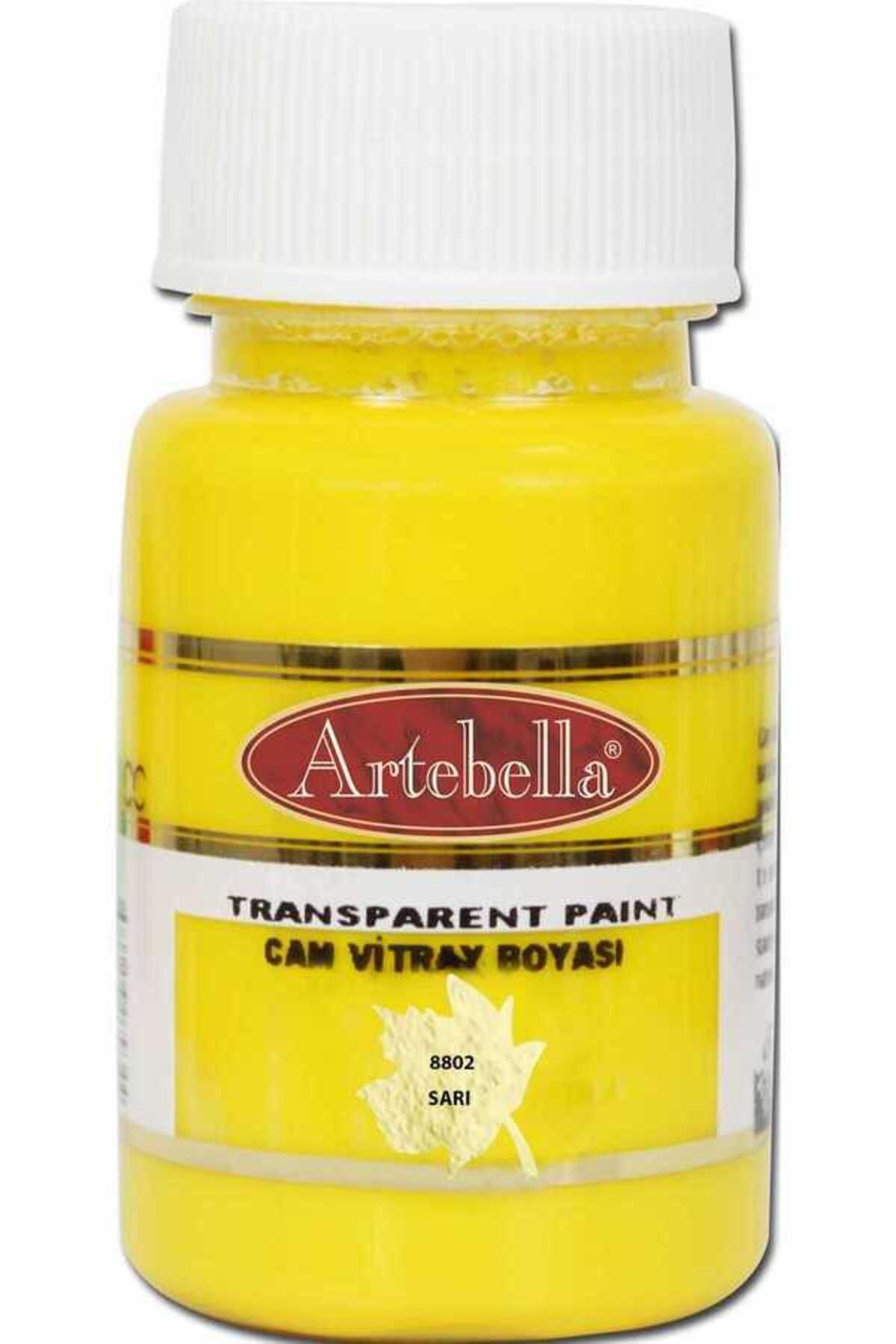 Artebella Transparan Cam Vitray Boyası Sarı 50ml