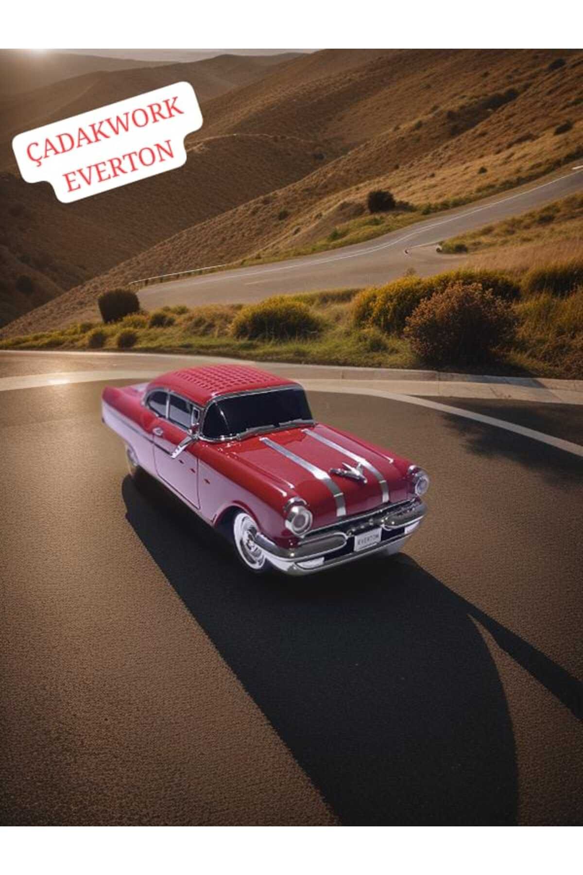gunkes ÇADAKWORK-EVERTON RT-1954 ARABA GÖRÜNÜMLÜ BLUETOOTH`LU NOSTALJİK RADYO MÜZİK ÇALAR