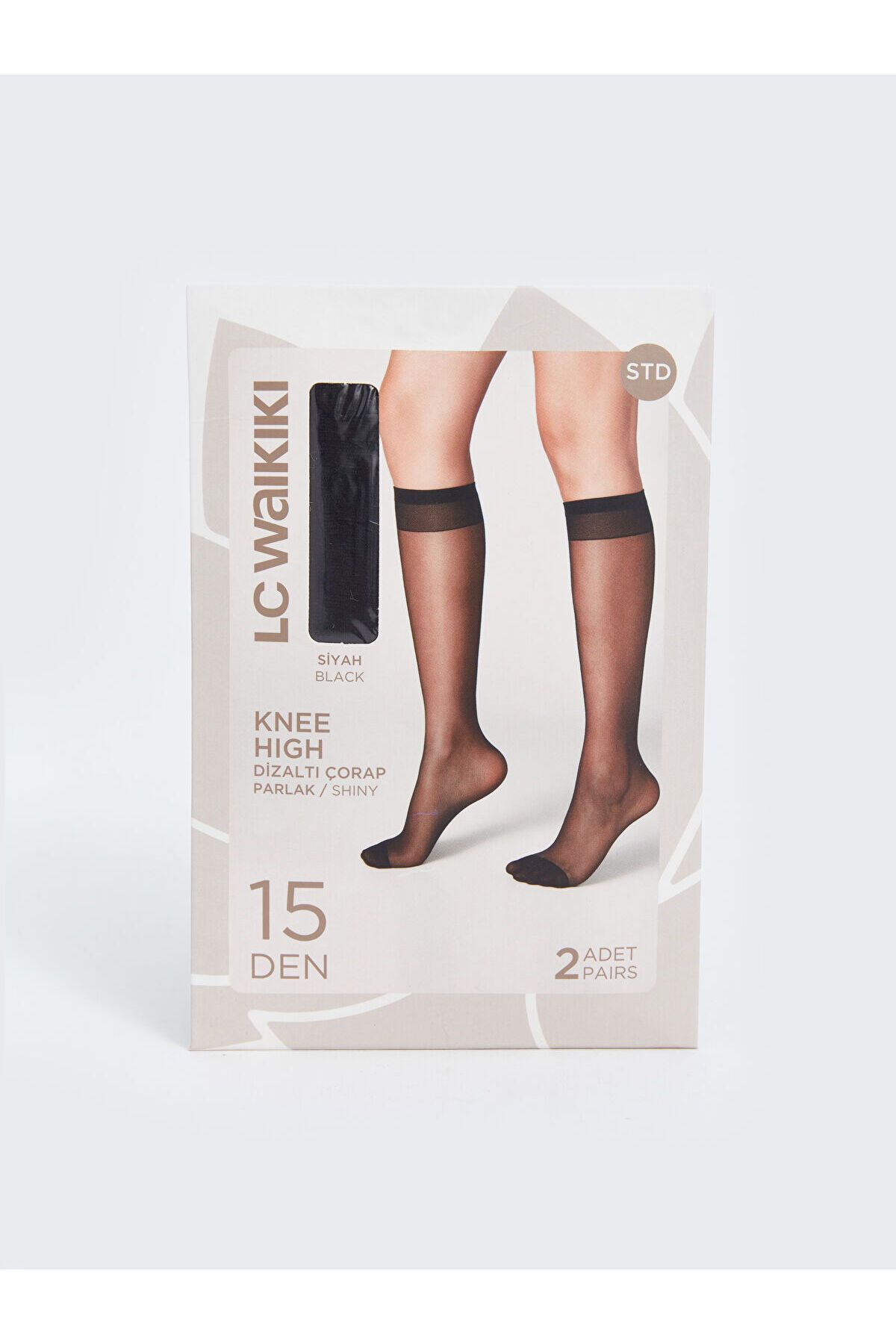 LC Waikiki Podkolanówki Damskie Lcwk 15 Denier 2 Sztuki Kobieta - Standard