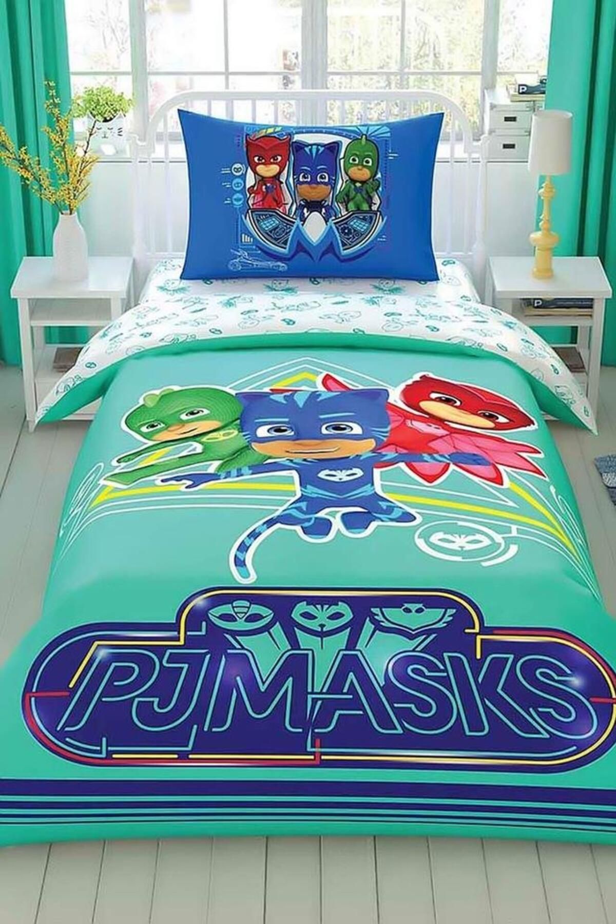 OEM PJ Mask Move Tek Kişilik Nevresim Takımı
