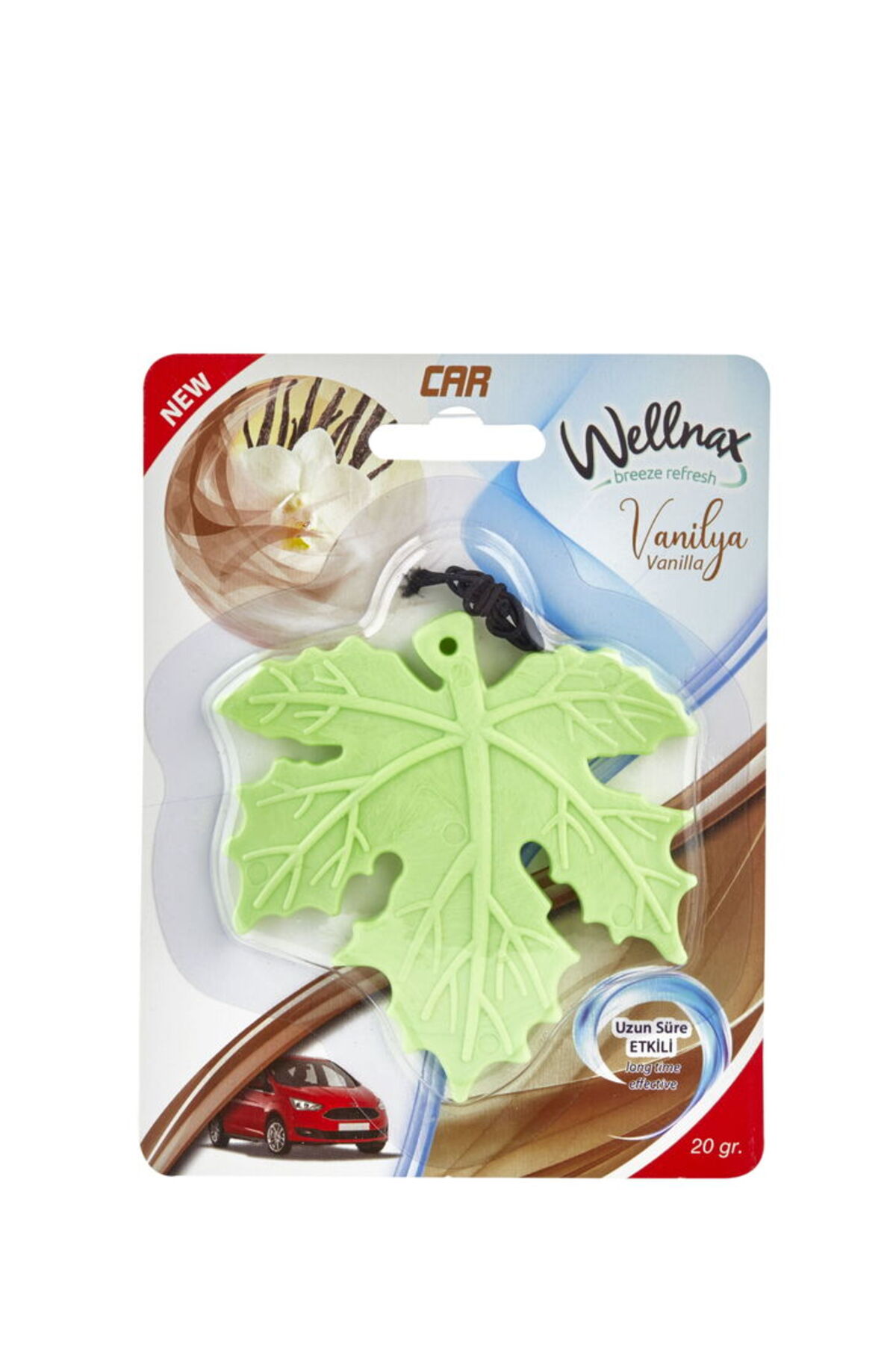 Wellnax breeze refresh Yaprak Desenli Araç Ferahlatıcı Vanilya