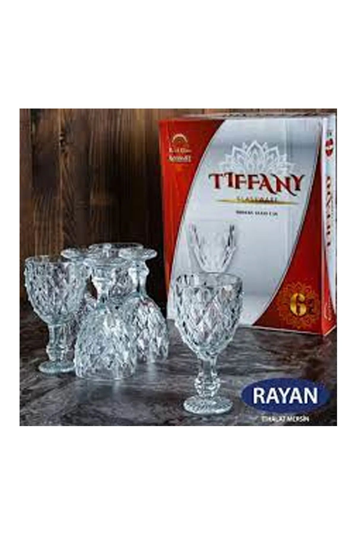 karadağsb Tiffany 6'Lı Lüx Ayaklı Bardak Royaleks-82628