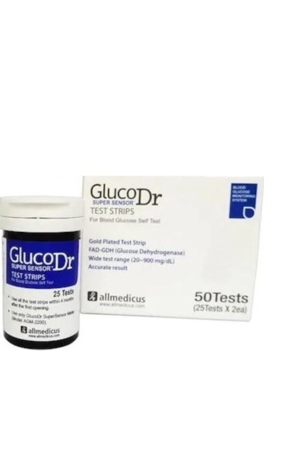 Gluco Dr 50li 1 Kutu Şeker Stribi Glucodr Süper Sensör Strip