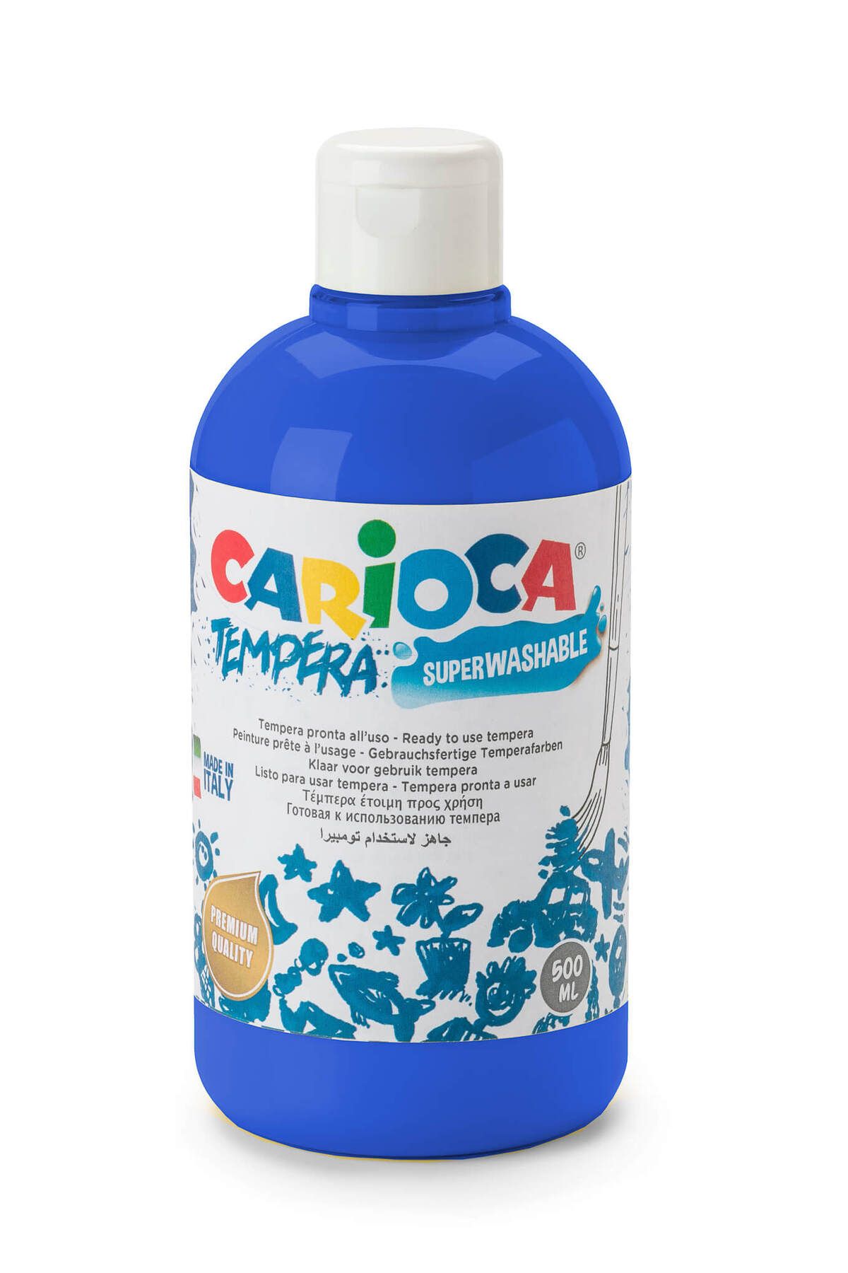 CARIOCA Tempera Boya (SÜPER YIKANABİLİR) 500ml - Kobalt Mavi