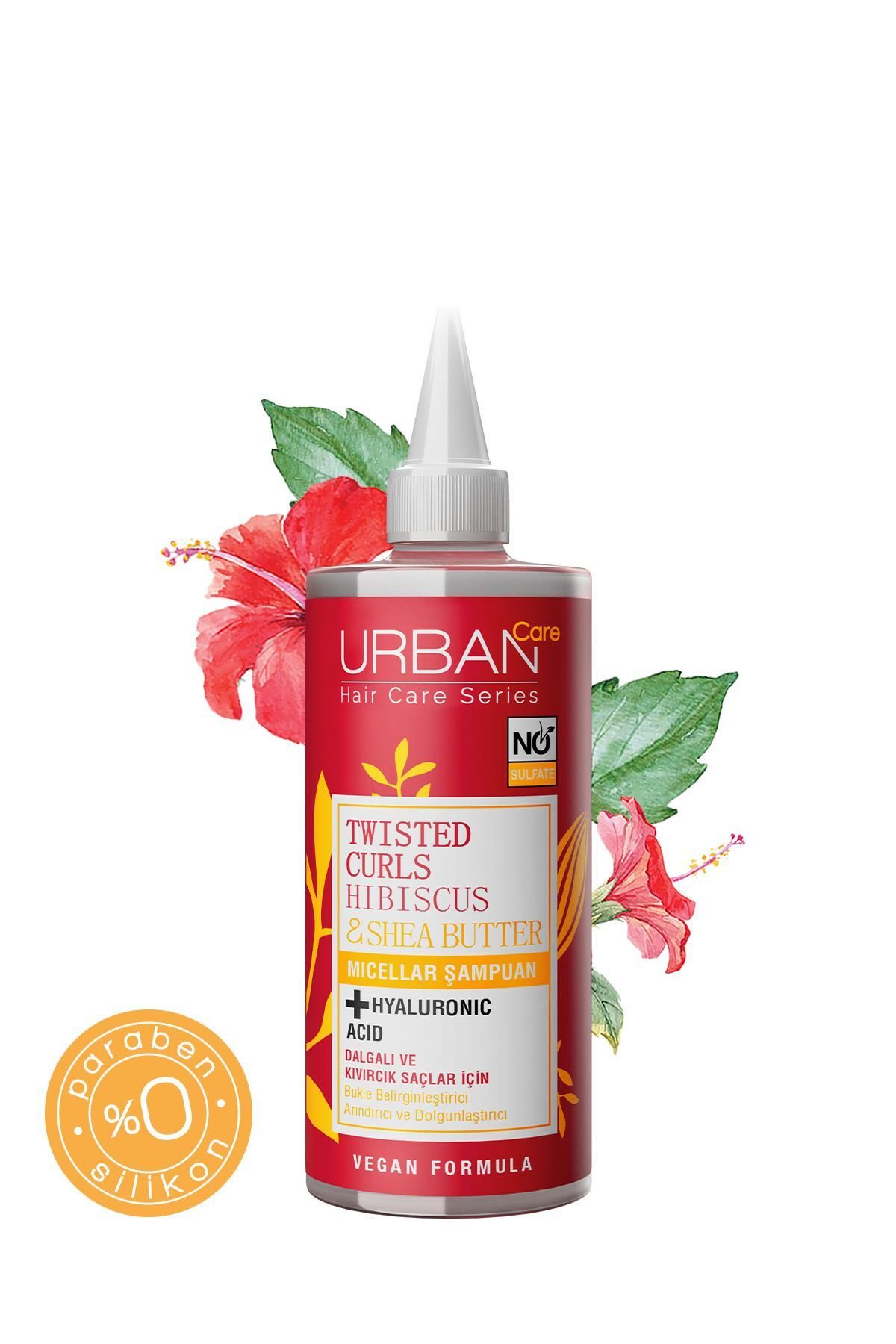 Urban Care Hibiscus&shea Butter Kıvırcık Ve Dalgalı Saçlara Özel Miselar Şampuan-sülfatsız-340 ml-3