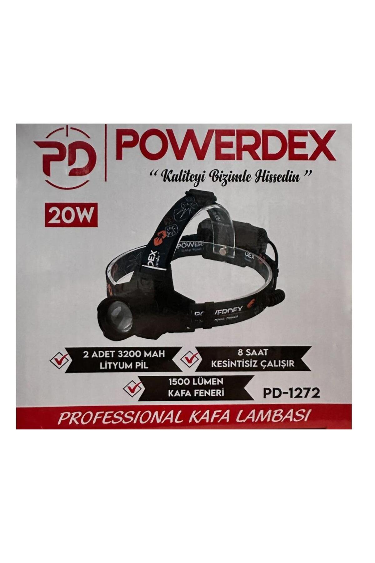 powerdex Pd-1272 Şarjl Edilebilir Pilli 20w Kafa Lambası - Fiyatı