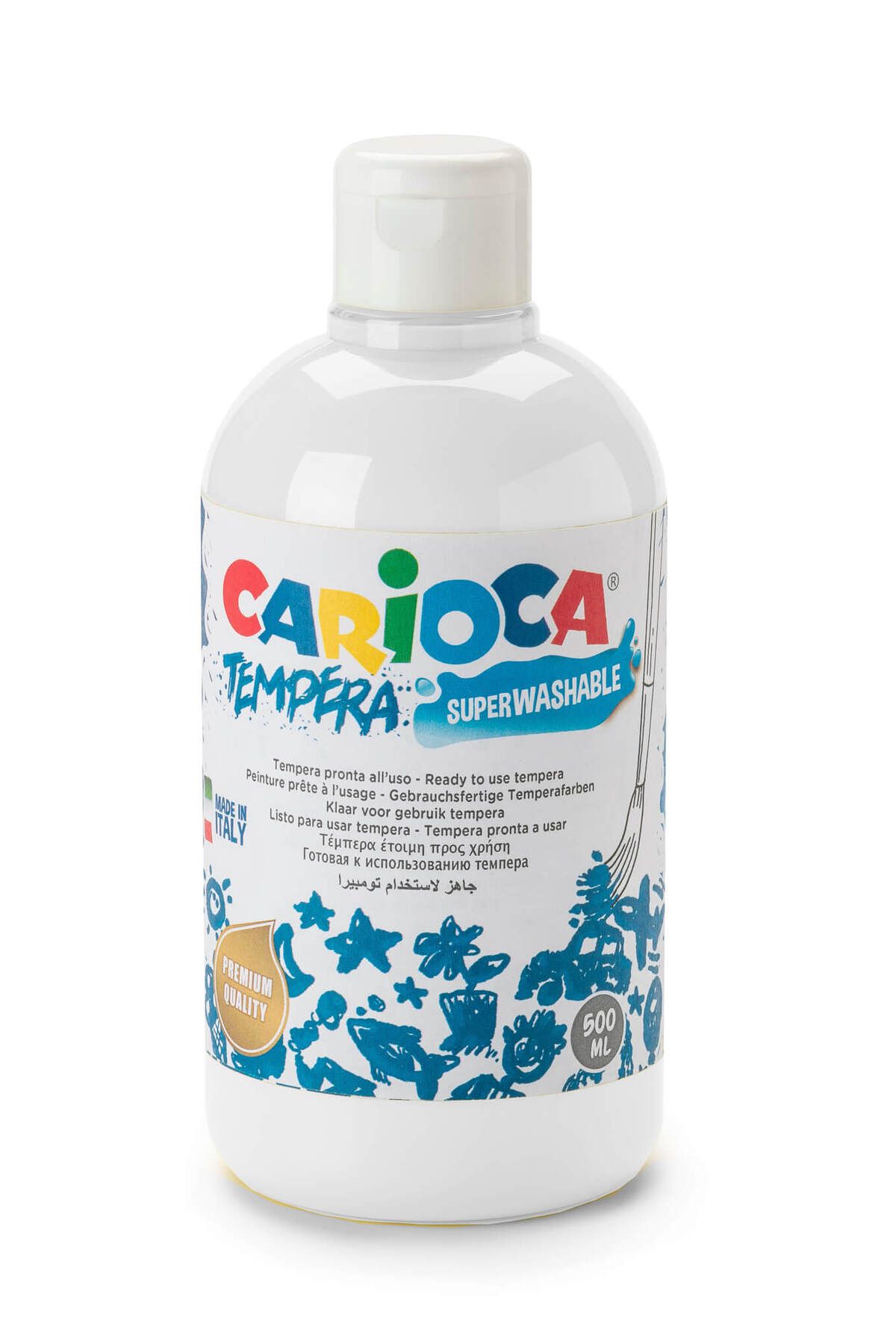 CARIOCA Tempera Boya (SÜPER YIKANABİLİR) 500ml - Beyaz