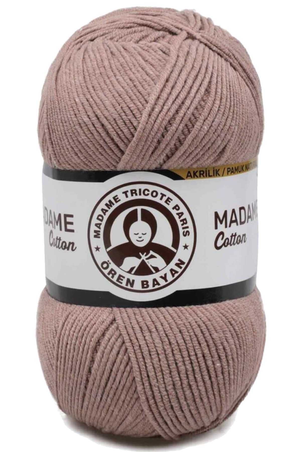 EpicMart 1 Adet Madame Cotton El Örgü İpi Yünü 100 gr 057 Açık Kahve