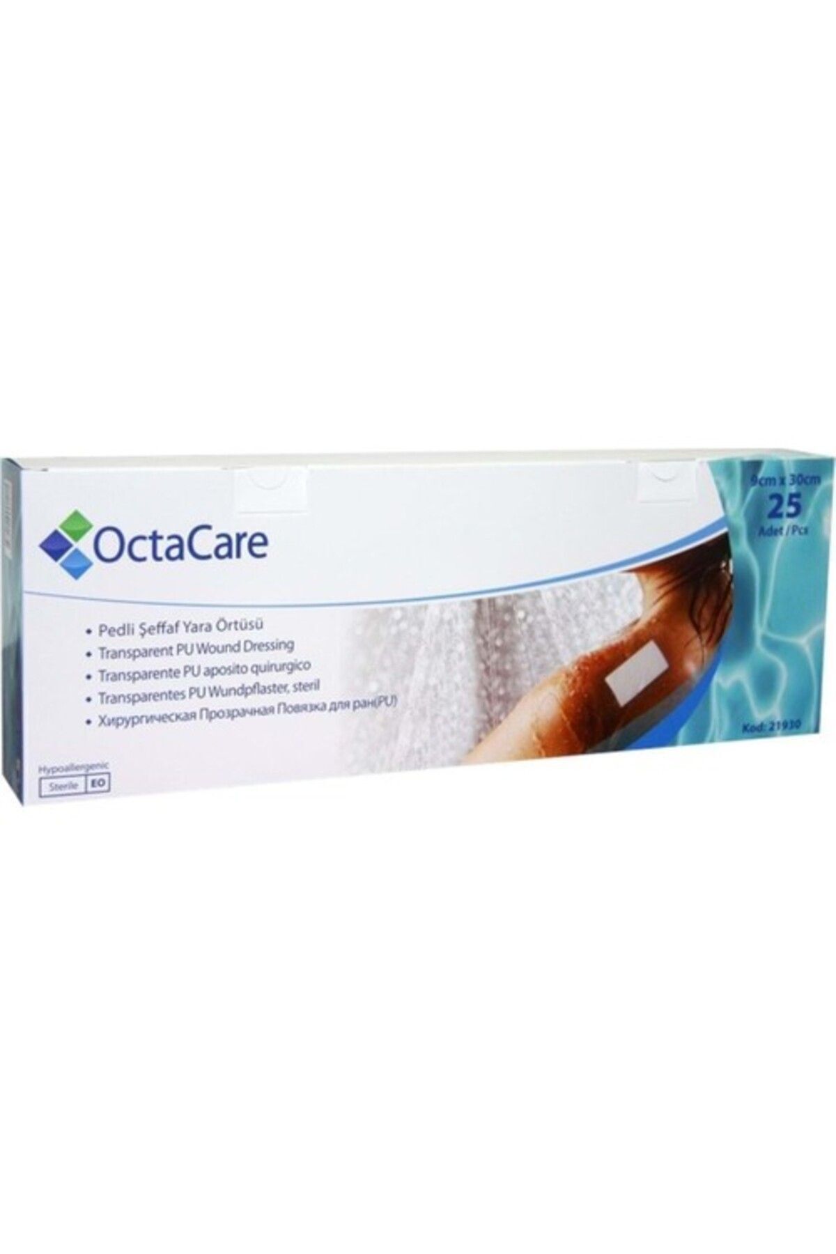 Octacare Octa Care Su Geçirmez Sezeryan Bandı Şeffaf Pu Film Yara Örtüsü 9cm*30cm