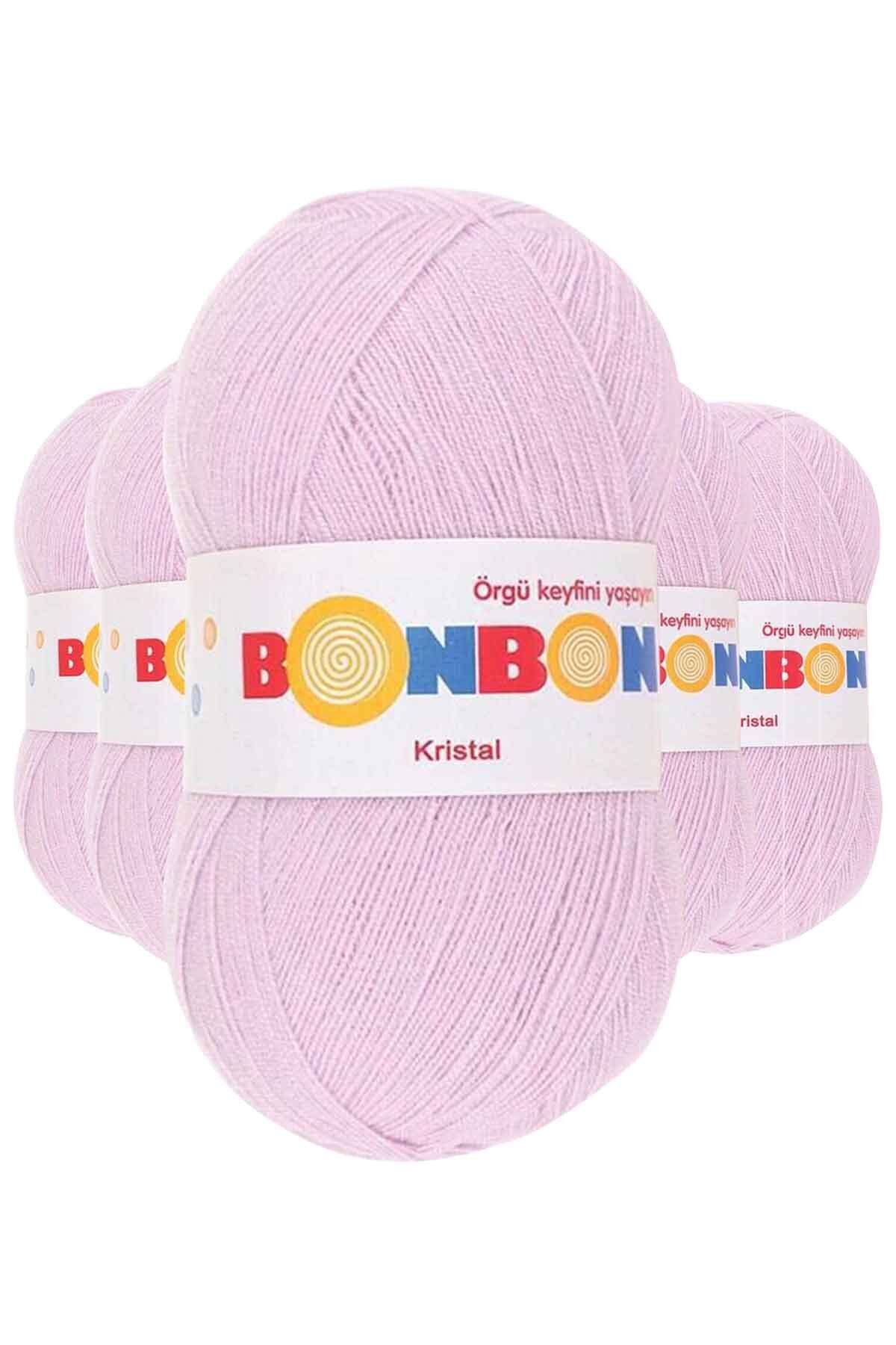 BONBON 5 Adet Kristal El Örgü Lif İpi Lila 98332