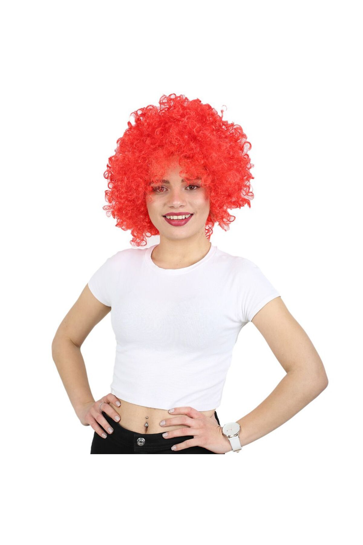 Berselya Underwear&Accessories Animasyon Parti Ve Palyaço Peruğu / Kırmızı