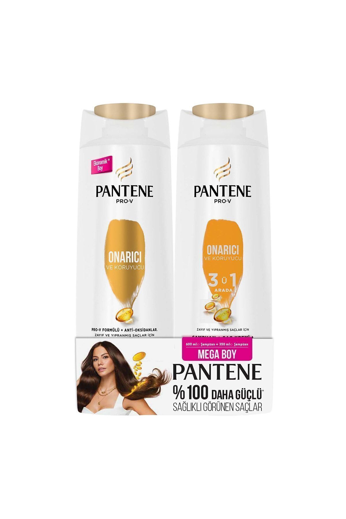 Pantene-Pro-V 600 ML Protective and Repairing Shampoo + 350 ML 3 in 1 Shampoo 2