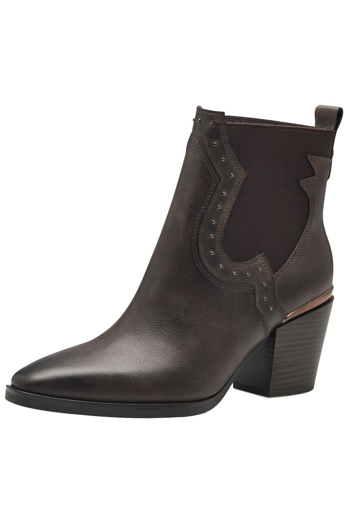 Marco Tozzi-Ankle Boots - Brown - Block 1